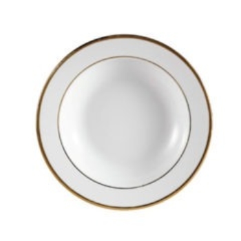 GOLD BAND SOUP PLATE 8.5″